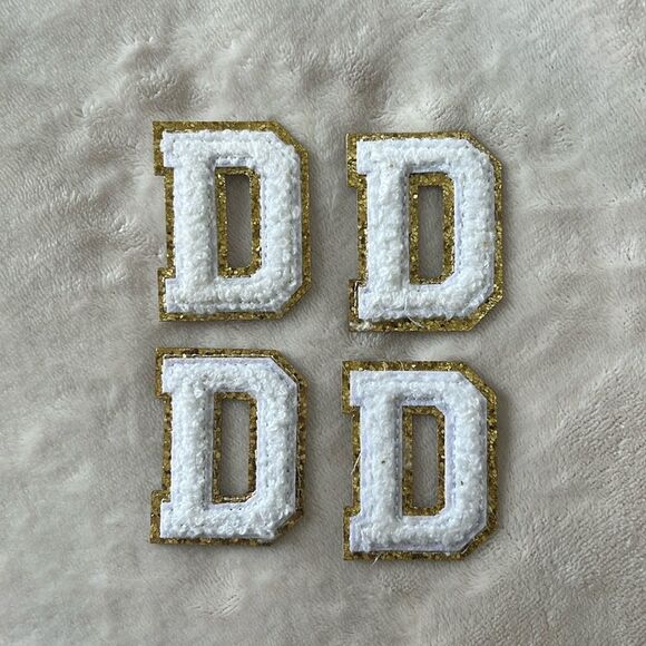 D Initial Self-Adhesive Monogram Letters, Set of 4 - Picture 1 of 2